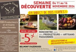 ANIMATION FERME DES PERRELLES 11 AU 16 NOV 2024