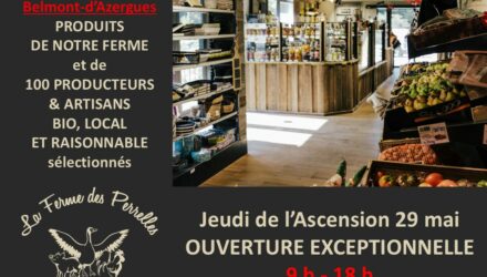 Ouverture de notre boutique jeudi 29 mai