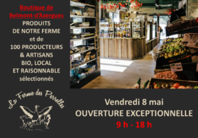 ouverture VENDREDI 8 mai 2026