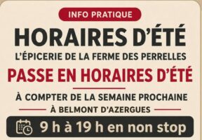 Horaires d'été