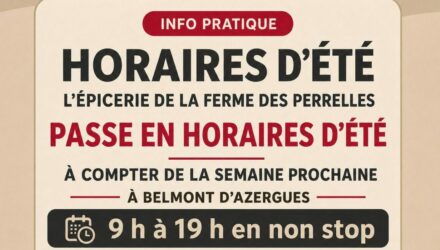 Horaires d'été