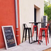 Terrasse pour pause gourmande